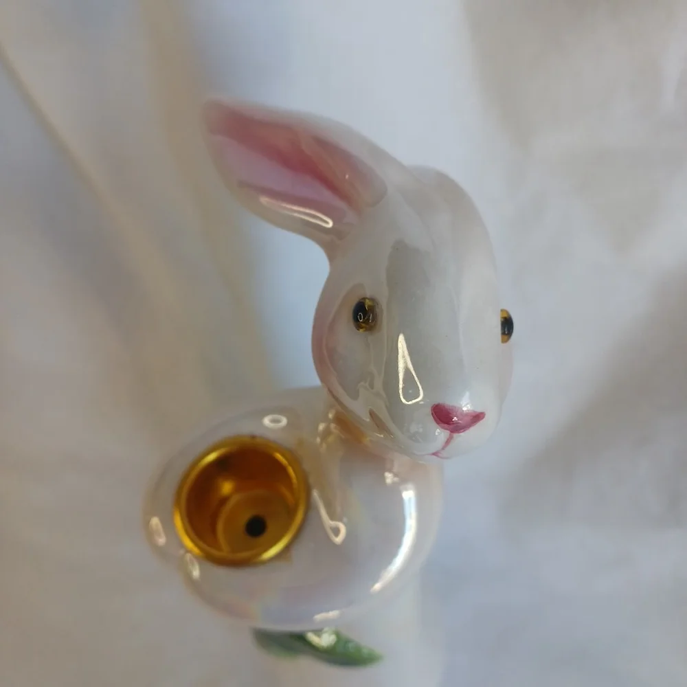 Department 56 Rabbit Easter Iridescent Candle Holder